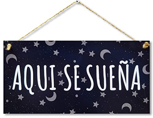 CARISPIBET Vamos a Crear la Historia de Amor Cartel Decorativo Placas Decorativas para el hogar decoración de Interiores 15 x 30 cm (Aqui se sueña)
