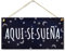 CARISPIBET Vamos a Crear la Historia de Amor Cartel Decorativo Placas Decorativas para el hogar decoración de Interiores 15 x 30 cm (Aqui se sueña)