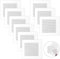 Anruyi 9PCS Fibra de Vidrio Autoadhesivo Parche de Reparación 10X10cm Para Pared y Placa de Yeso - Aluminio, 4 x 4 Pulgadas - Fija Agujeros y Grietas