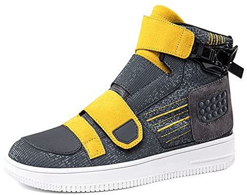 Lfzhjzc 2022 Ultimi Modelli Stivali da Moto, Scarpe da Moto, Adatto a Tutte Le Stagioni, Stivali da Moto da Cross, Stivali da Motociclista per Coppia (Color : Yellow, Size : 36 EU)