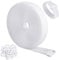 WSZJINB Sujetacables Reutilizables de 5m x 2cm con 25 Hebillas, Bridas Negras para Organizador Management de Cables, Blanco