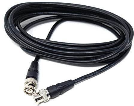 DRUT 5m BNC to BNC Cable Lead, Coaxial RG59/RG59U 75ohm for CCTV Video Camera, Male to Male Plugs 16.5ft