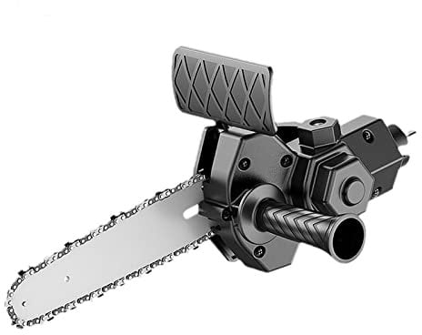 6 Inch Electric Drill Modified to Electric Chainsaw Tool Attachment Electric Chainsaws Accessory Practical Modification Tool Set Power Woodworking Tool