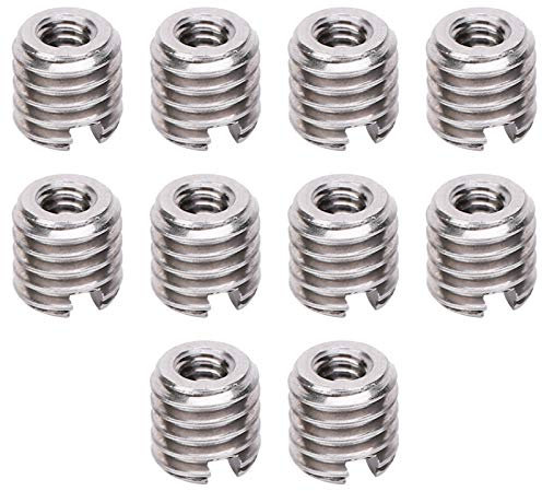 Insertos Roscados, 10 Piezas M4 Macho Hembra Insertos de Rosca de Alambre de Acero Inoxidable Kit de Surtido de Manguitos de Reparación de Tornillos para Muebles Productos de Madera