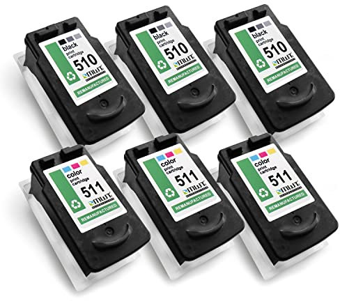 MWT Patronen 6X kompatibel für Canon IP2700 ersetzt PG510 CL511 CMYK
