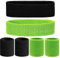 VIKY® 6 Stück Schweissband Handgelenk Schweissband Kopf Set, Fitness Schweißbänder Handgelenk, Absorbierende Schweißband Kinder Arm, Baumwoll Schweißband Stirn für Fußball, Basketball und Tennis Sport