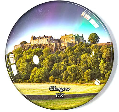 Glasgow UK Kühlschrankmagnet Kühlschrank Gefrierschrank Magnet Souvenir Dekoration Magnet Aufkleber Glas Handwerk