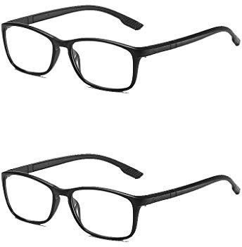 OnSaya Lesebrille für Computer Anti-Blue Smart Zoom-Brille mit Sichthilfe, Unisex (Männer/Frauen) mit Brillenetui, schwarz, 3