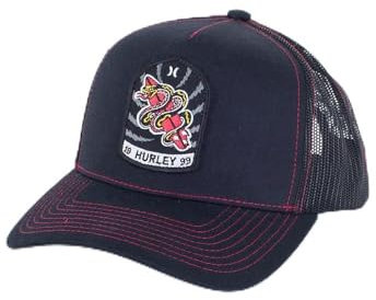 Hurley Herren M Wild Things Trucker Verschluss, schwarz 2, Einheitsgröße
