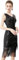 MUNAFIE 20er Jahre Kleid Glitzer Pailetten Fransen V-Ausschnitt Kleid für Damen 1920er Gatsby Charleston Flapper Party Kleider Kostüm Damen Schwarz-M