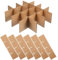 jojofuny 2 Set Moving Boxes Dividers, Glass Dividers for Moving Boxes, Glass Packing Kit, for Kitchen Dish Packing Wine Glassware Cardboard Box (a total of 12 cardboard)