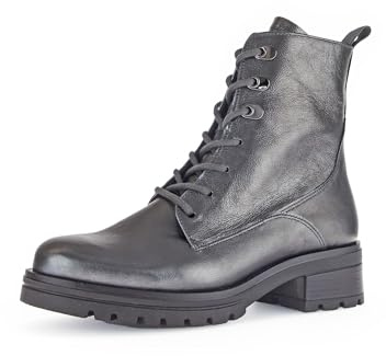 Gabor Damen Schnürstiefeletten, Frauen Stiefeletten,halbstiefel,Kurzstiefel,uebergangsschuhe,uebergangsstiefel,antiksilber(Micro),42 EU / 8 UK