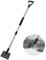 JAOTREL Flache Schaufel, Schneeschaufel, Eiskratzer, 137,2 cm, Schnee-Eiszerkleinerer für Gehweg, Eisentfernungswerkzeug für Straße, Outdoor, Garten, Reinigungsschaber, Unkrautentfernungswerkzeug für