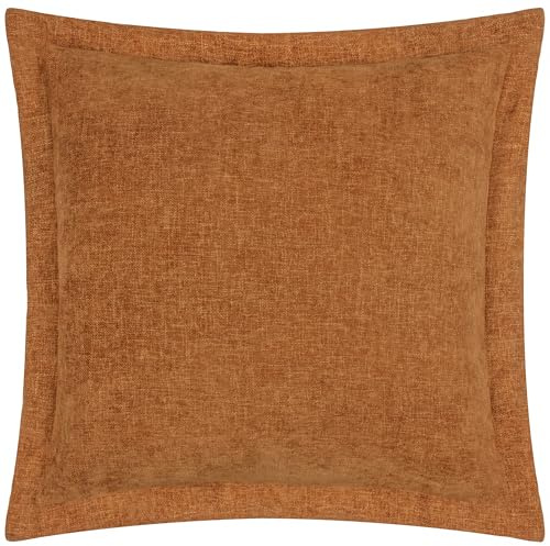 Yard Dune Chenille Cushion Cover (Pecan, 50 x 50 cm) | Soft textured chenille with a subtle woven finish for cosy, contemporary interiors