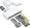 SD Card Reader 6-in-3 Memory Card Reader Type C/USB A/Lightnin to CF/XD/MS/Micro SD/SD USB3.0 5Gbps OTG Adapter with USB Port,Multi Memory Card Reader for iPad/Android/PC/Mac Support iOS/Windows/Linux