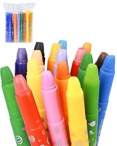 ZEXIJOW Pintura facial,Pintura corporal de 18 colores,Pintura facial para niños,Colores seguros para el vientre durante el embarazo,Pintura facial lavable,Para niños para Navidad,Halloween
