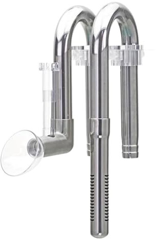 Aquarium Skimmer - Stainless Steel Lily Pipe - Inflow and Drain | External Aquarium Tube Skimmer | Fish Tank Oil Removal | High-Strength Tube for Water Plant Tanks for Professionals