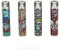 Lot 4 briquets Clipper Jet Rechargeable Chalumeau tempête électronique - Jet Flame Romantic Skulls 2 Tete DE Mort + 1 Cadeau RLBSL Offert !