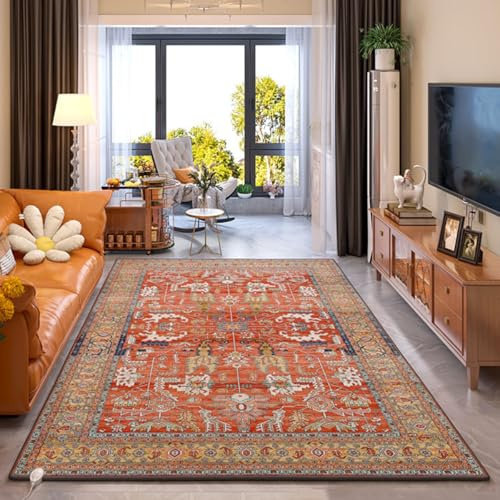 Joytar Bodenbeheizte Matten, Flächenteppich-Bodenheizung, mit 60-stufig einstellbarem Thermostat, geeignetes Wohnzimmer, Schlafzimmer, Büro(55CM*90CM)
