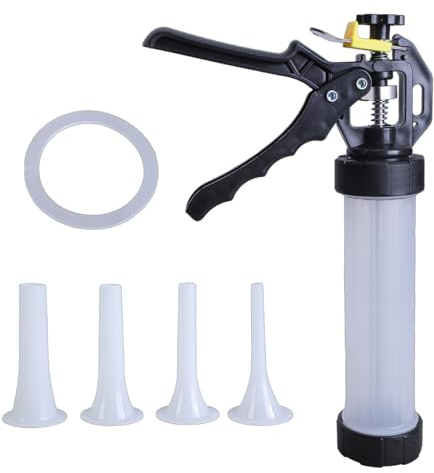 UncleS Handbuch Fleischfüllung Maschine Benutzerfreundlicher Salami Maker Hand Squeeze Wurst Stuffer Füllstoff Für Kochbegeisterte Outdoor BBQ Wurst Maker