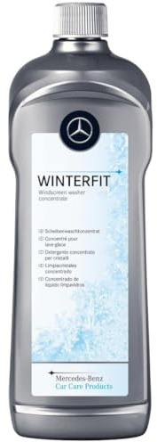 Mercedes-Benz Genuine Windscreen Washer Fluid With Antifreeze Concentrate 1L WinterFit Streak-Free Winter Screen Wash Screenwash Universal Fit OEM A000986940111 Cold Weather Cleaning