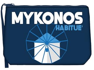 Saint Barth Mc2 Donna Pochette ALIN001-Mykonos Summer Gomma Blu Scuro Taglia Unica