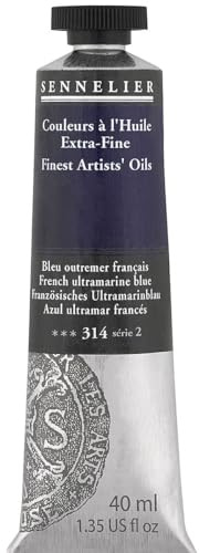 SENNELIER Artists' Extra Fine Oil, 40 ml Tube, Series 2, French Ultramarine Blue, (10-130411-314)