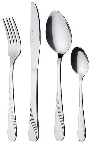 GRÄWE Besteckset für 6 Personen aus Edelstahl, Tafelbesteck Set 24-teilig, nickelfrei, rostfrei, handpoliert, spülmaschinengeeignet - Serie Stralsund