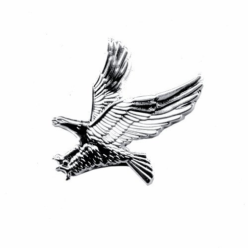 Silberfarbiger Adler Eagle Greifvogel Trend Metall Button Pin Pins Anstecker 477