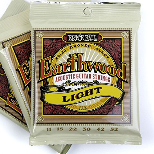 Ernie Ball 2004 - Packung mit 3 Saiten Akustikgitarre