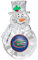 Boelter Brands NBA Unisex NBA Glasfenster Ornament, Unisex, Weiß, 4.5