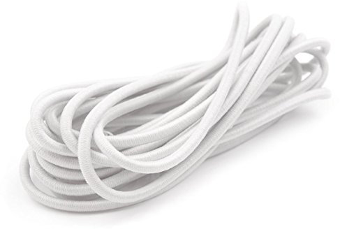 Schnoschi 25m weiß elastische Gummikordel 3mm