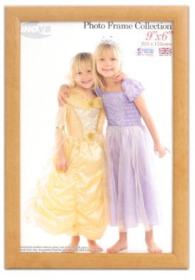 Inov8 British Made Traditional Picture/Photo Frame, 9x6-inch, Value Natural