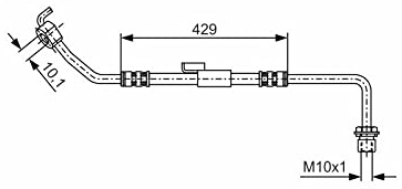 Bosch 1987476510 Brake Hose