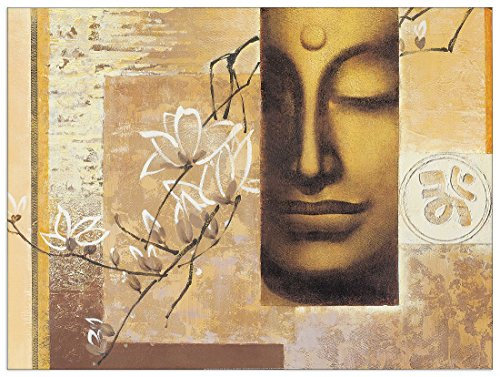 Artopweb Wei Ying Wu Time for Reflection I 60x80 cm Decorative Panel, MDF (Mitteldichte Holzfaserplatte), Papier, Bunt, 80x60 cm
