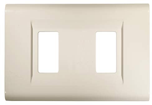 FEB 2582/WH Placca Click a 2 Moduli, Bianco