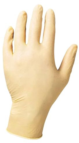 Dönges Latex-Einmalhandschuh, XL, puderfrei (Einweghandschuhe Untersuchungshandschuhe Latex-Einmalhandschuhe Latex Puder Einmalhandschuh Einmalhandschuhe Einweghandschuh) (Pack à 100 Stück)