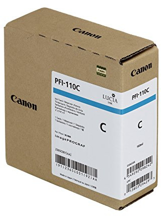 Canon PFI110C passend für IPF2000 Tinte Cyan 2365C001 160ml