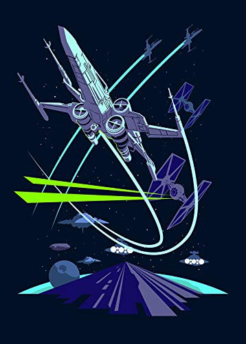 Komar Wandbild | Star Wars Classic Vector X-Wing | Kinderzimmer, Jugendzimmer, Dekoration, Kunstdruck | ohne Rahmen | WB111-50x70 | Größe: 50 x 70 cm (Breite x Höhe)