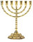 Gold 12 Stämme Symbole Symbol Kerzenhalter Dekor Judaica 7 Zweig Israel Menorah 20 * 16 cm