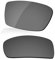 LenzReborn Lentille de rechange polarisée pour lunettes de soleil Oakley Gascan OO9014 - Plus d'options, Noir brillant - Miroir polarisé, Taille unique