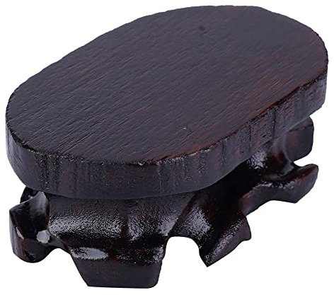 HERCHR Indoor Plant Stand,Flower Pot Holder,Antique Base Fish Tank Display Base Decor,Teapot Vase Bonsai Base Bonsai Pedestal Display Stand for Home Office Decoration,3.5x 2x1 inch