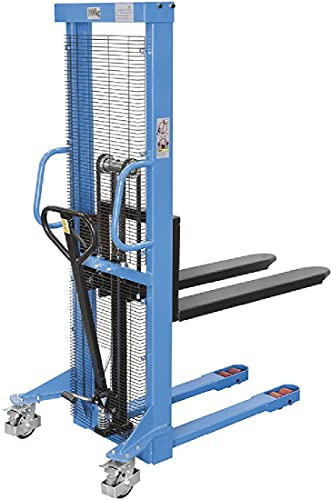 Fervi 0143A Manueller Palettenheber, mit Bremse und Pedalen, Tragkraft 1000 kg