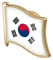 Onsinic Metallstiftmantel Südkorea/Koreanische Flagge Brosche Abzeichen Revers Pins