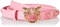 Pinko Love Berry H2 Belt Vitello Set Cintura, P31q_Rosa Marino-Antique Gold, L Donna