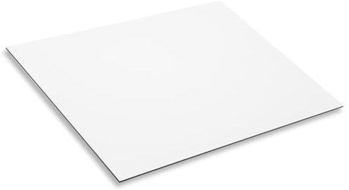 Aluverbundplatte weiß I 30 x 20 cm I 3 mm I wetterfestes blanko Aluminium Schild I für Modellbau Messebau Beschilderung Heimwerker Siebdruck und Digitaldruck I AZ059