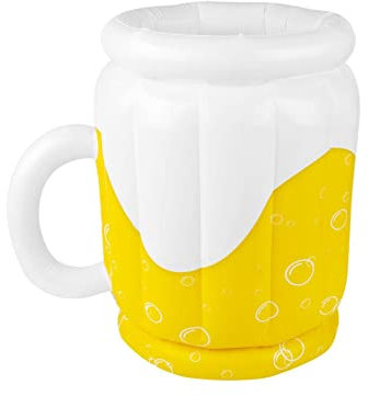 Abbto Boccali di Birra gonfiabili - Tazza Termica per Piscina per Cortile, Spiaggia, Giardino - Raffreddatori per Boccali di Birra ghiacciati Ottimo Giocattolo per la Piscina sulla Spiaggia