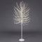 Magie di Natale Albero luminoso Faggio tronco lungo rami a microled luce calda da interno ed esterno (210 cm, Bianco)