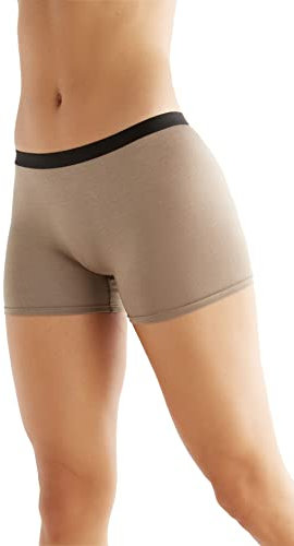 True North Damen Boyshort Modal Pants Panty Panties Unterhose 1400-(Mink, M)