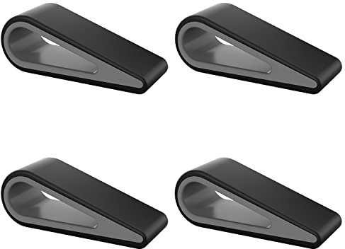 MoKo 4PCS Support pour Ordinateur Portable Universel, Support en Silicone Antidérapant, Support d'Élévation Stable Léger Durable, Refroidisseur Ventilé Portable pour Tablette Clavier - Noir